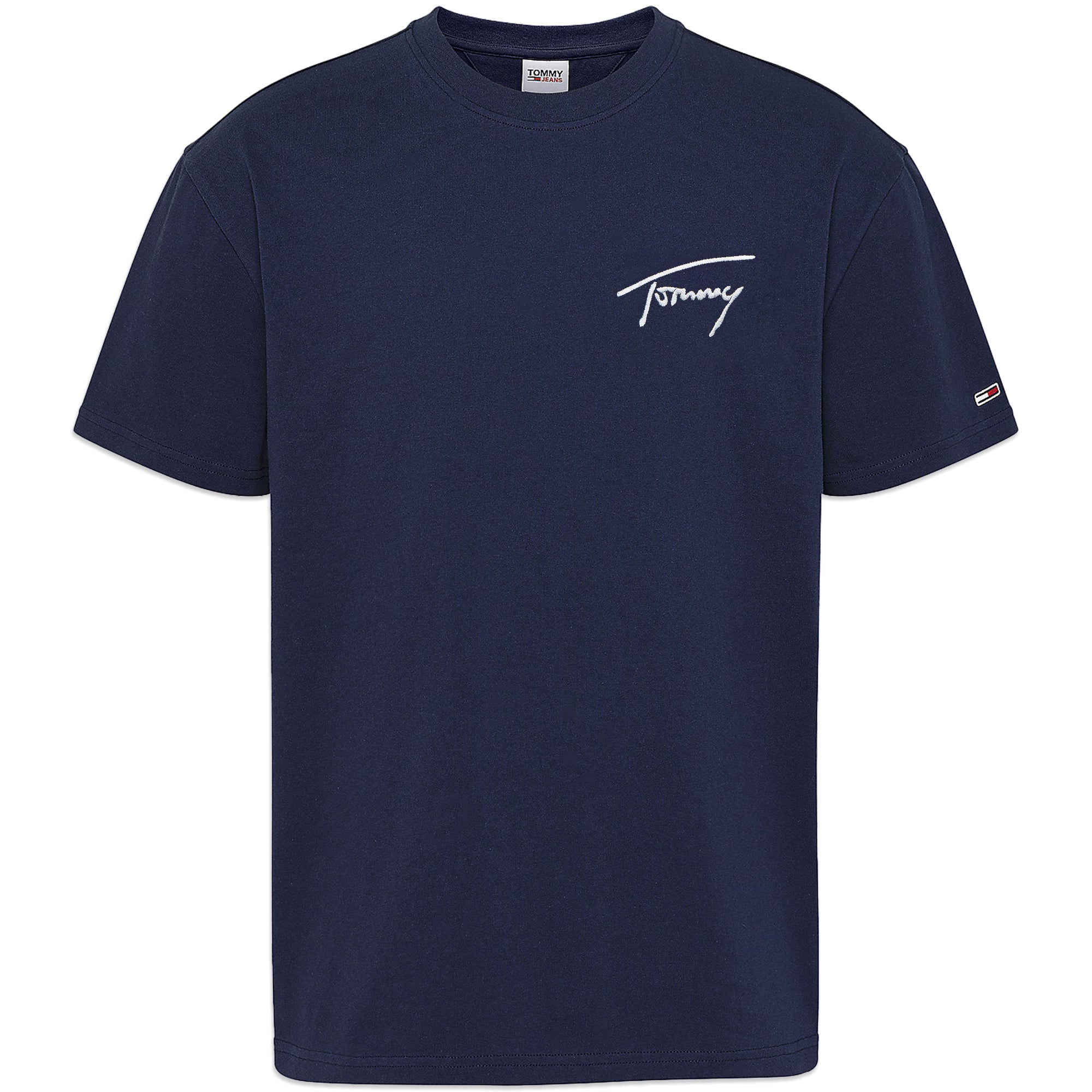 Tommy Signature Embroidery T-Shirt - Navy