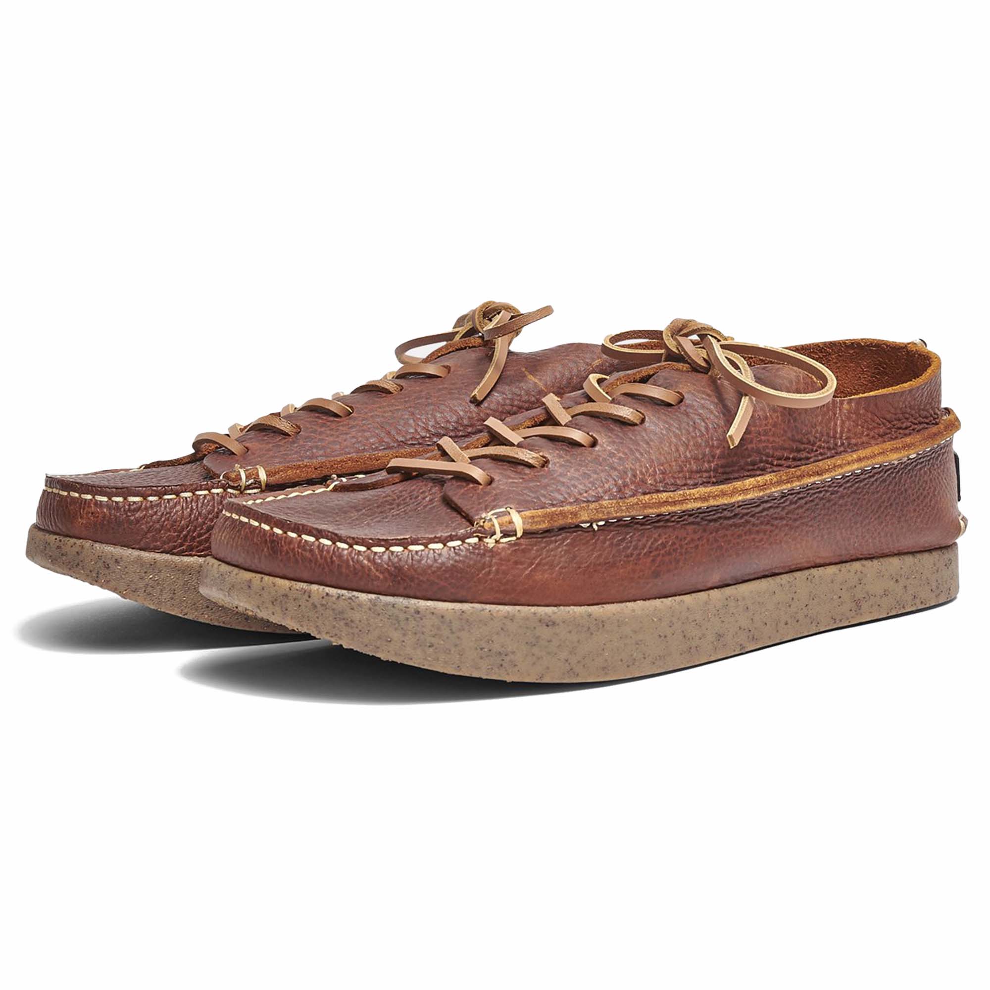 Yogi Finn Recycled Negative Heel Shoe - Chestnut Brown Leather