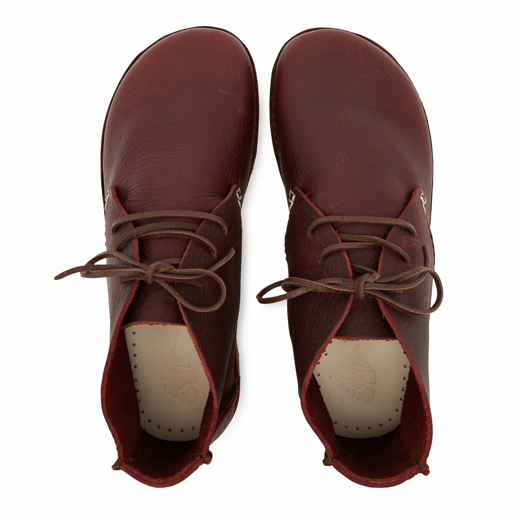 Yogi Glenn Crepe Sole Chukka Boot - Burgundy Tumbled Leather