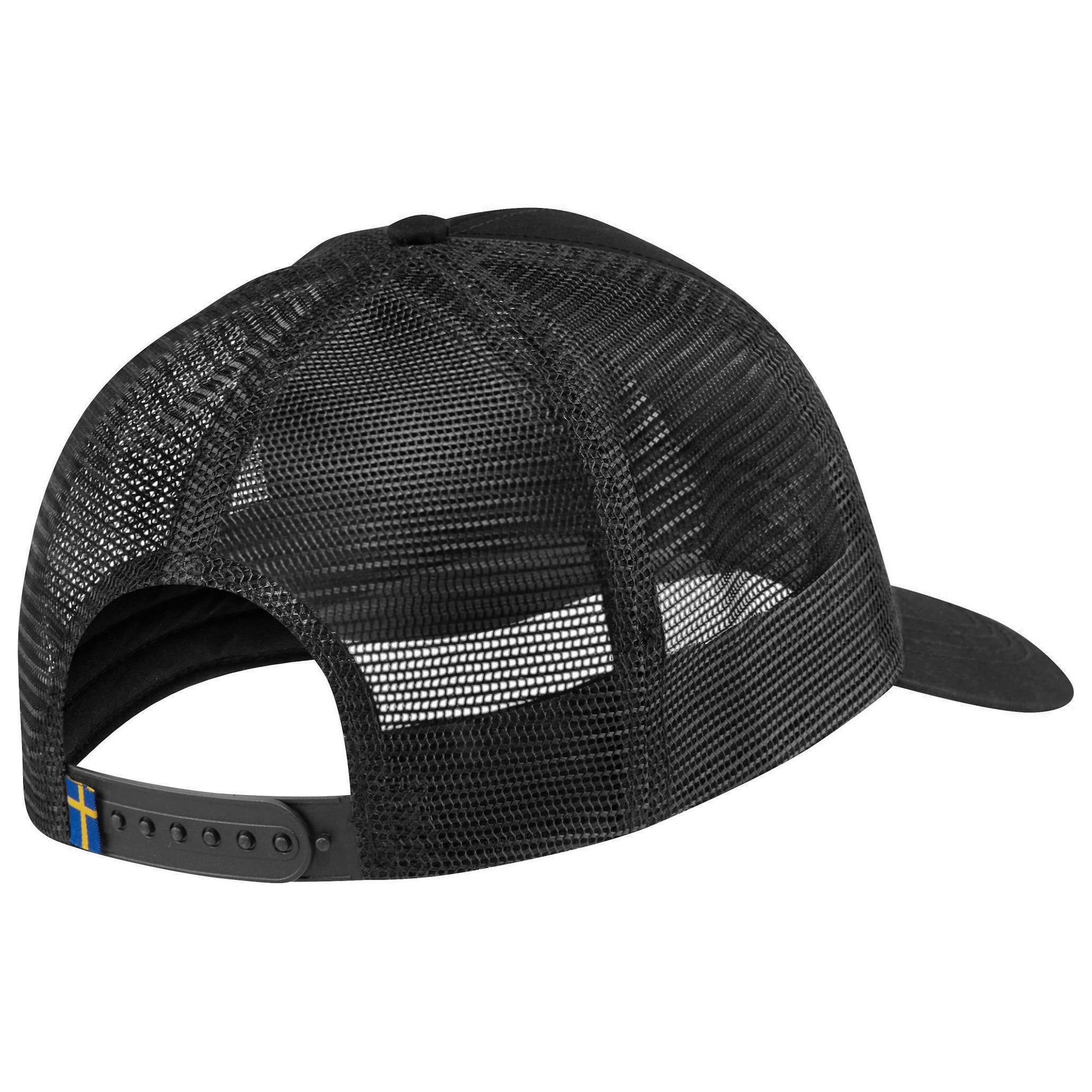 Rear view of 1960 Logo Langtradarkeps cap for Men in Black