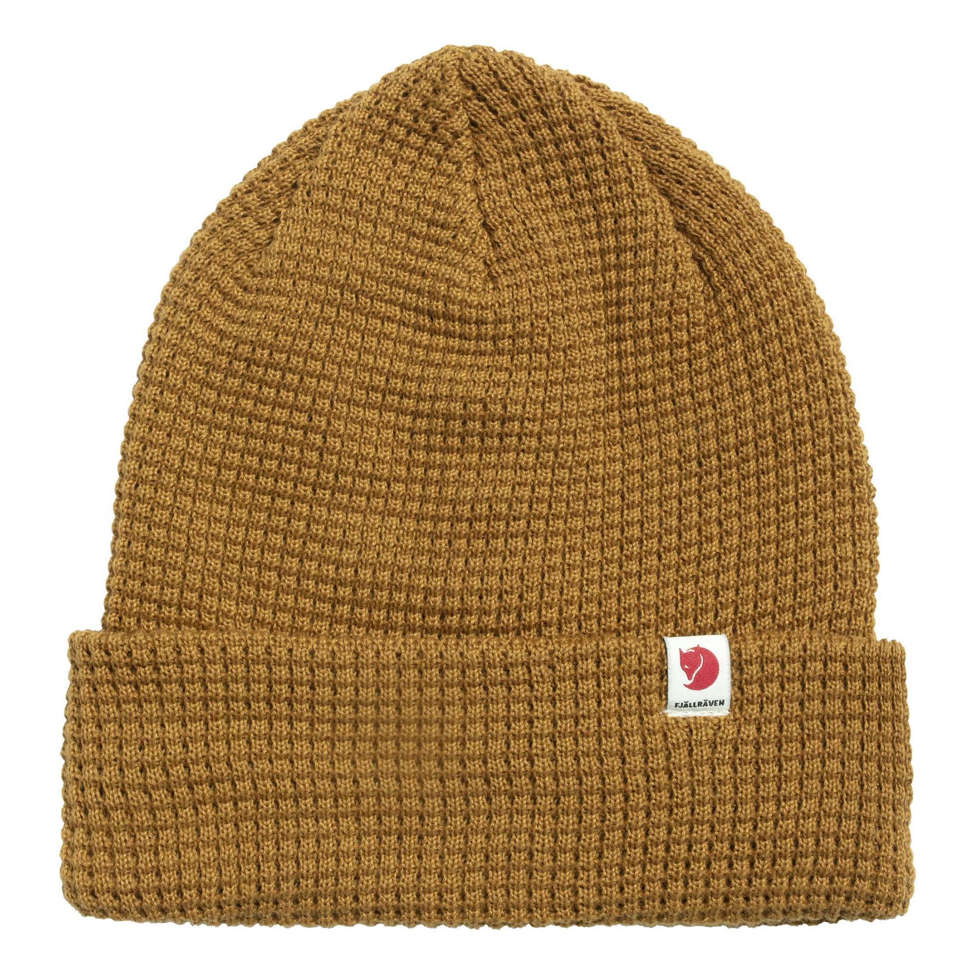 Front view of Fjallraven Tab Beanie for Men in Acorn