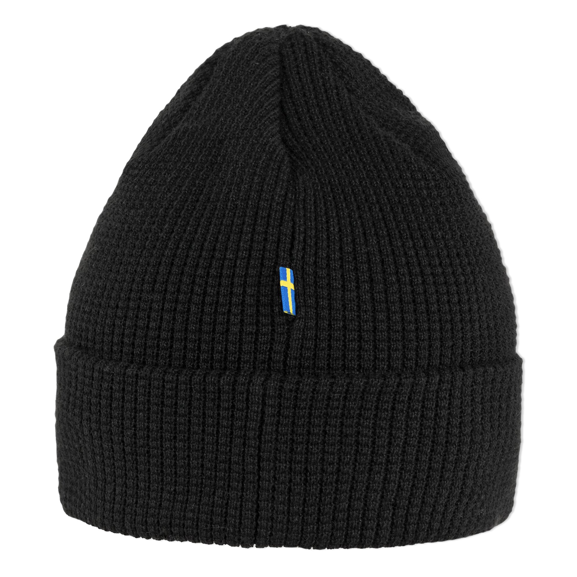 Rear view of Fjallraven Tab Beanie for Men in Black