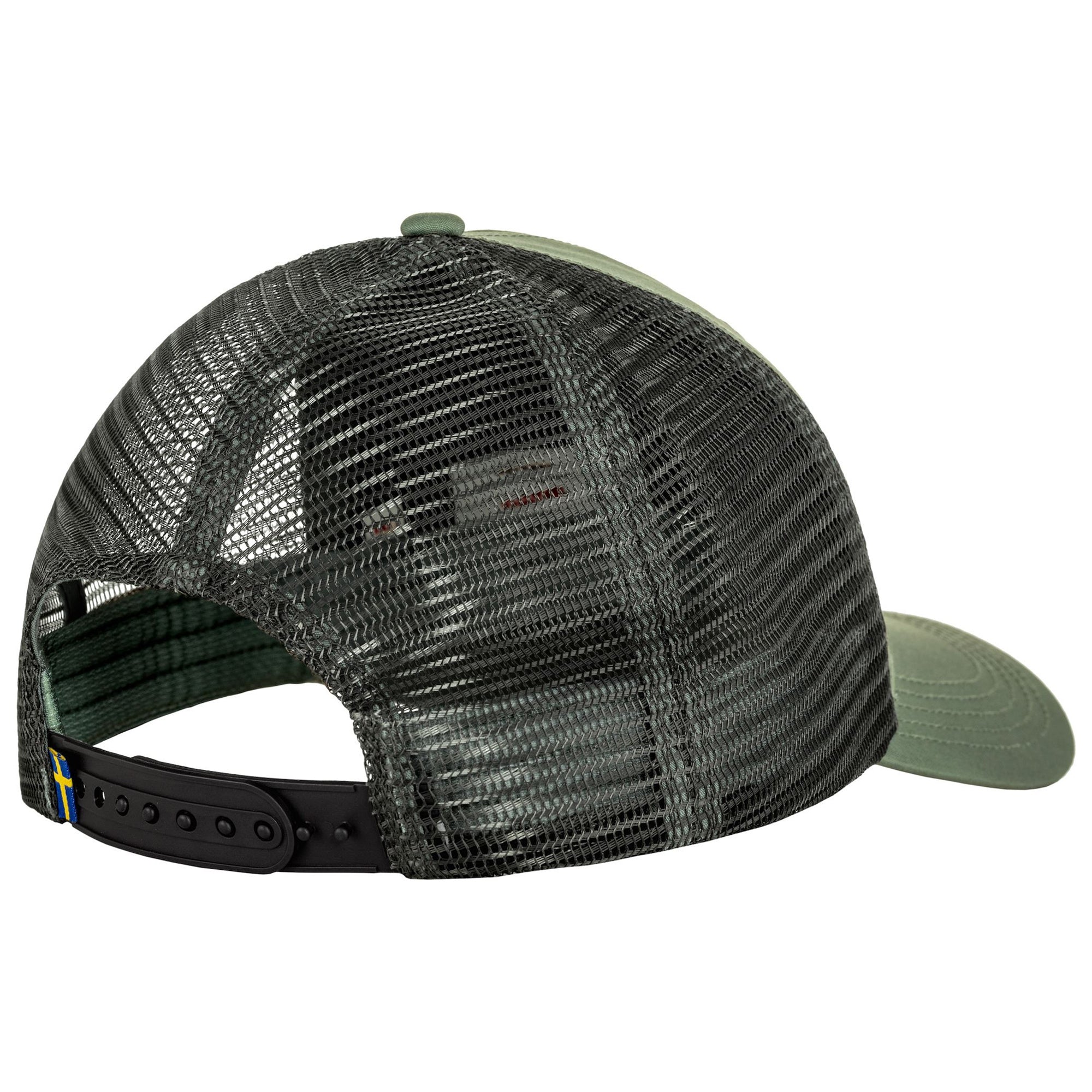 Rear view of 1960 Logo Langtradarkeps cap for Men in Patina Green